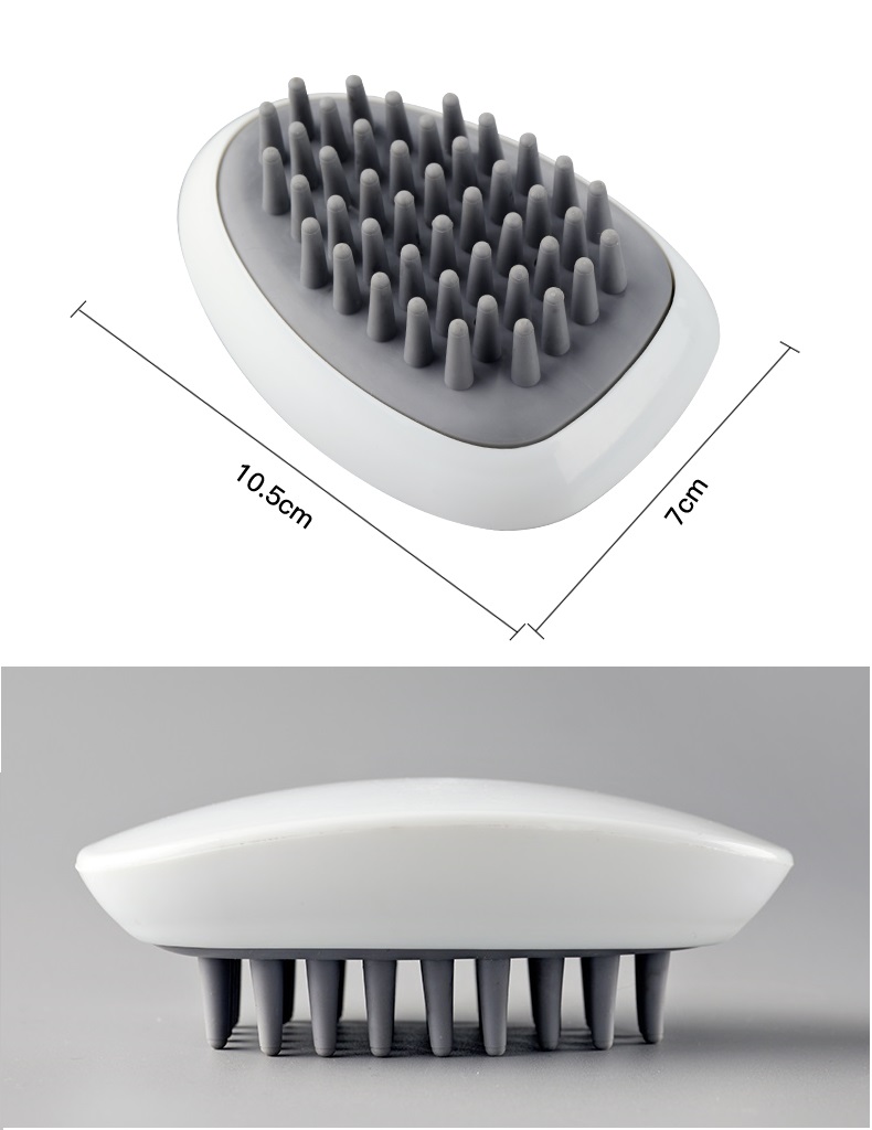 [HCM]Lược bàn chải Gội Đầu Silicon sạch gàu