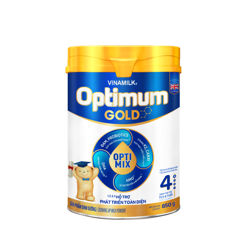 Sữa bột vinamilk optimum gold 4 optimix lon 850g