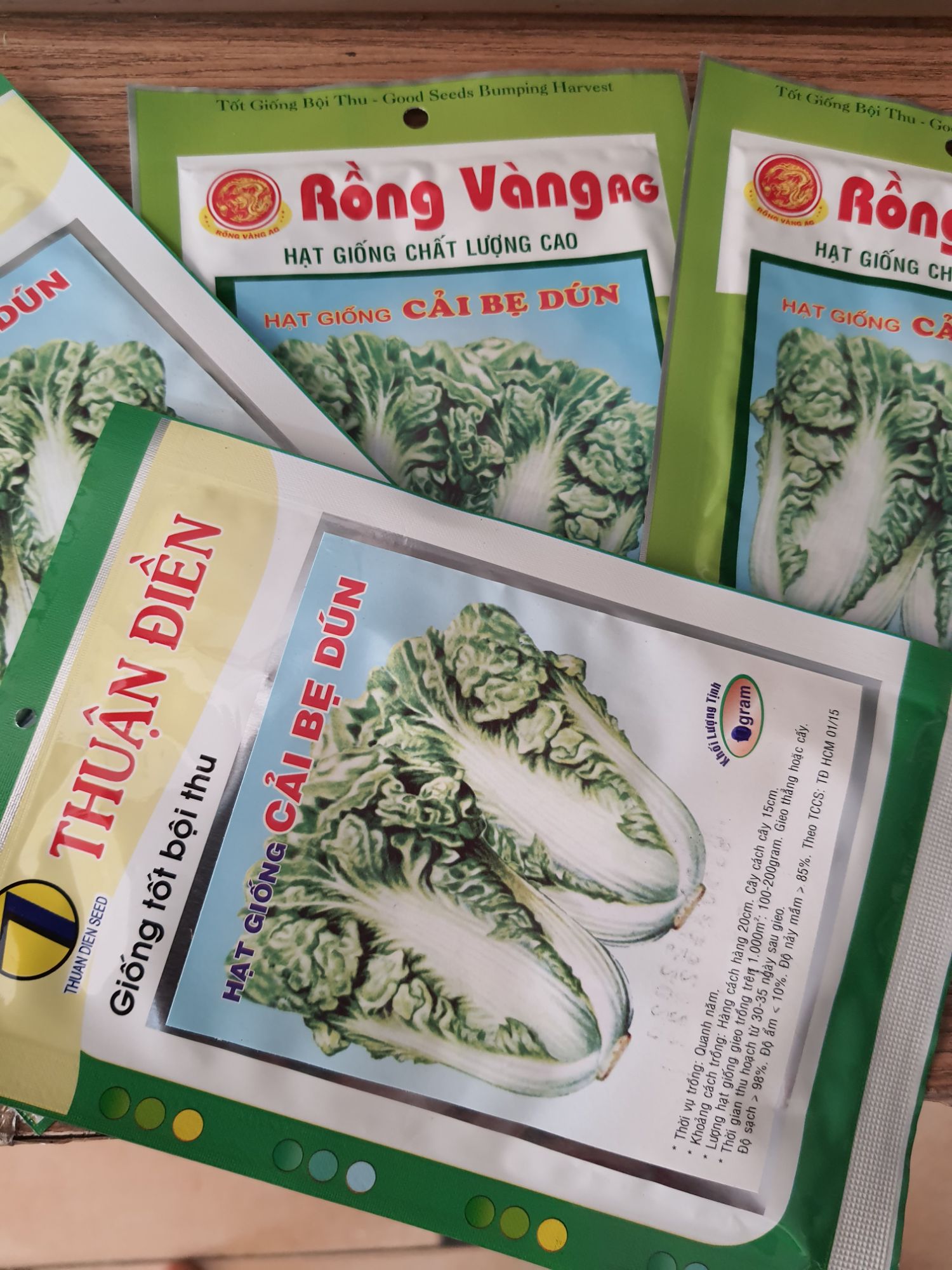 Hạt giống cải bẹ dún- gói 20gr