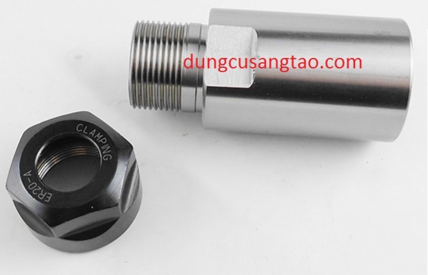 Đầu kẹp mũi phay CNC ER20 (kèm 1 colet tự chọn) / Đầu giữ khoan ER20 gắn động cơ nhiều lỗ trục