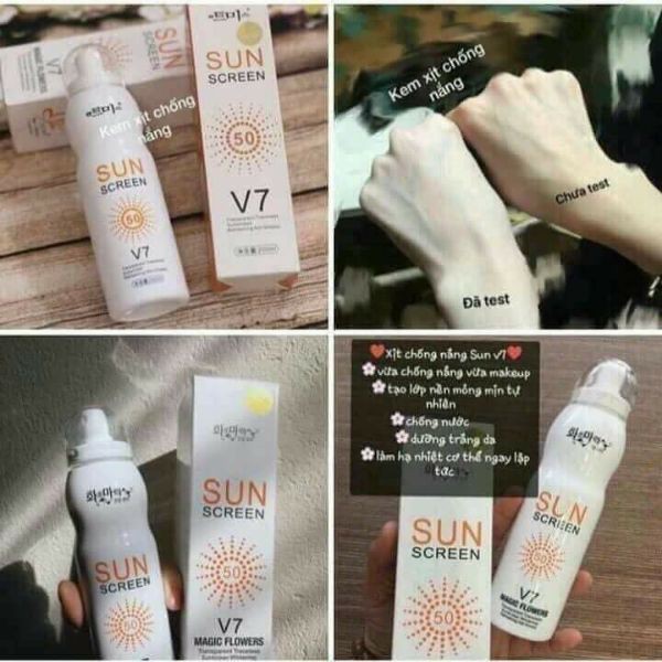 Xịt chống nắng V7 Sun Screen 200ml