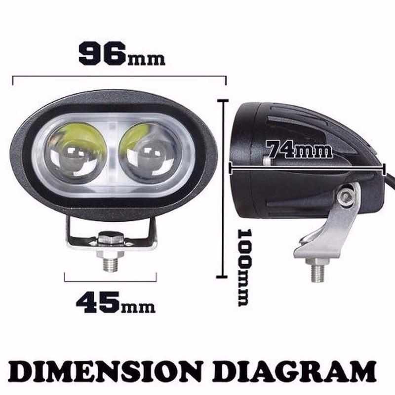 ĐÈN TRỢ SÁNG L2 20W CHO ÔTÔ XE MÁY