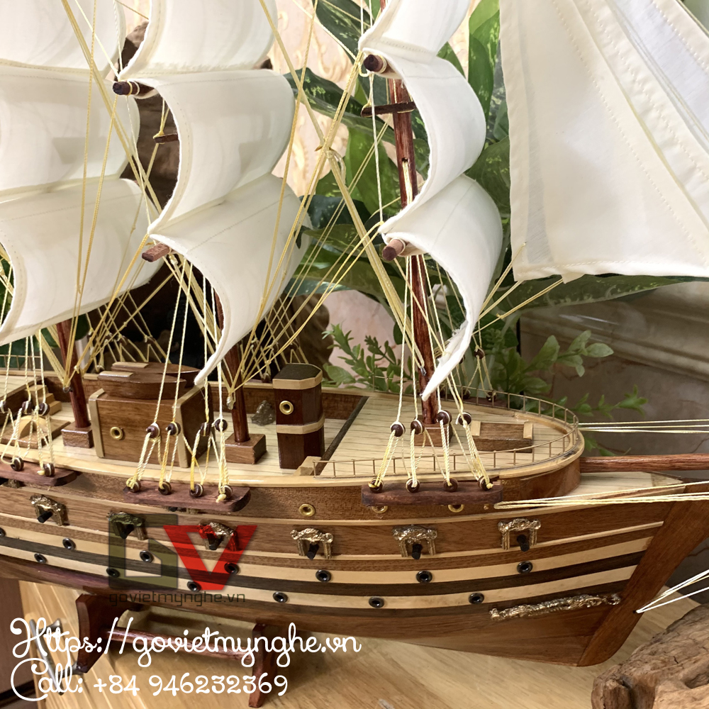 Mô Hình Thuyền Gỗ Chiến Cổ Jylland (Thân 60cm - Loại 2)