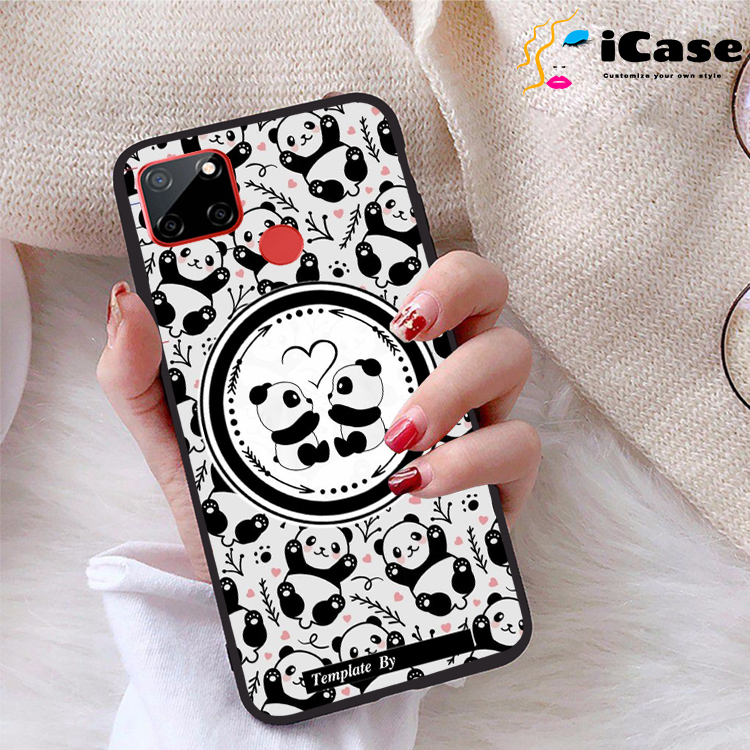 Ốp lưng Realme C12 viền dẻo TPU BST Panda