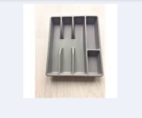 Khay chia thìa dĩa xám nhỏ IKEA SMACKER