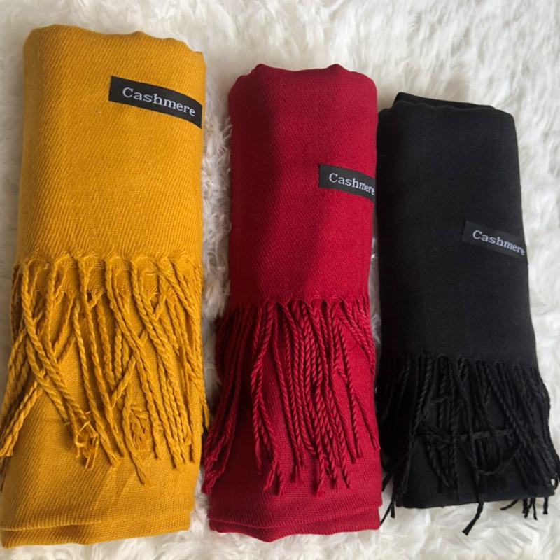 Khăn choàng cổ nữ Cashmere phong cách Hàn Quốc