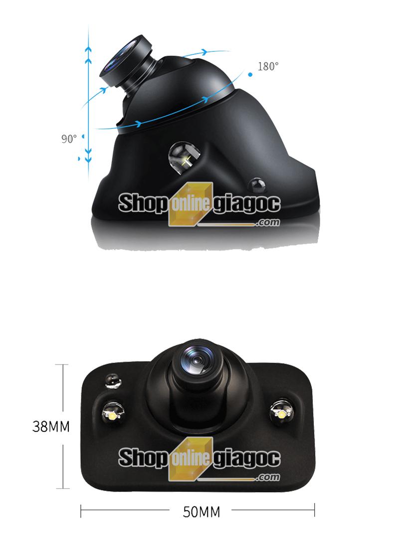 Combo Camera Cập Lề Ô Tô + Màn Hình 7 Inch 800×480
