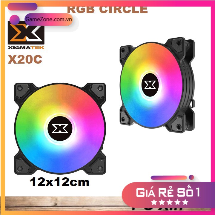 Quạt Fan case XIGMATEK X20C (EN45464) - RGB CIRCLE
