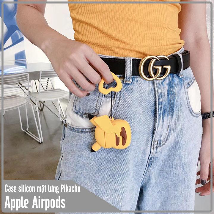 Case silicon cho tai nghe Airpods mẫu lưng Pikachu