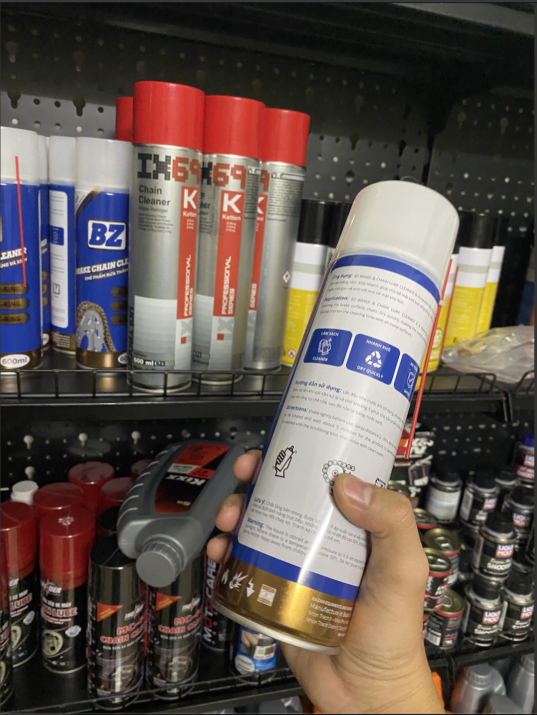 Rửa sên, xích BZ mẫu mới 600ml
