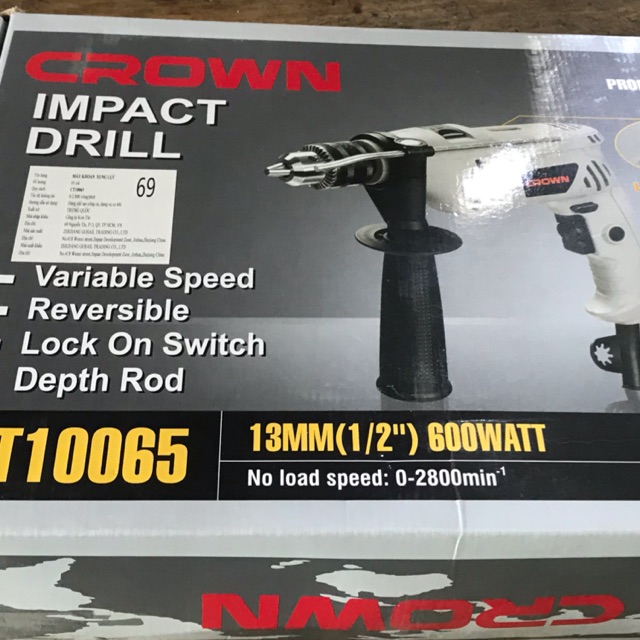 Máy khoan Crown CT10065