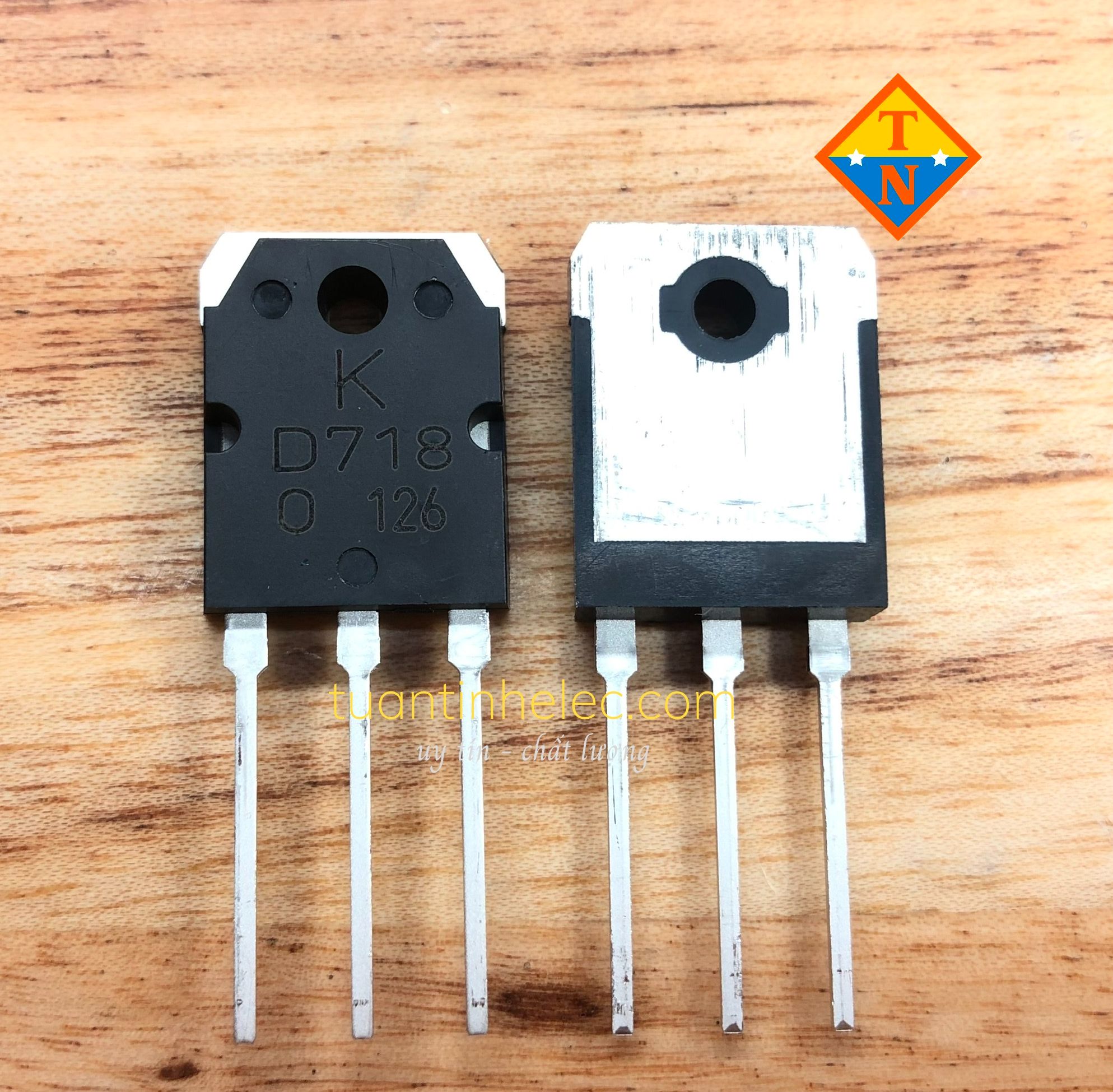 Sò công suất d718 2sd718 npn transistor 8a 160v to-3p kec lõi đồng