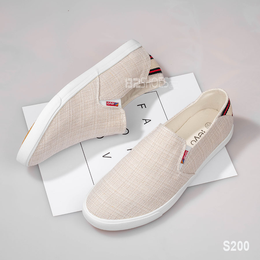 Giày lười nam - Slip on nam vải - Mã S200