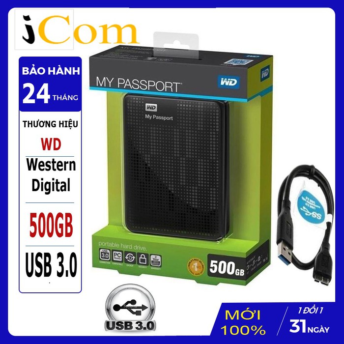 Ổ cứng đi động western 500gb