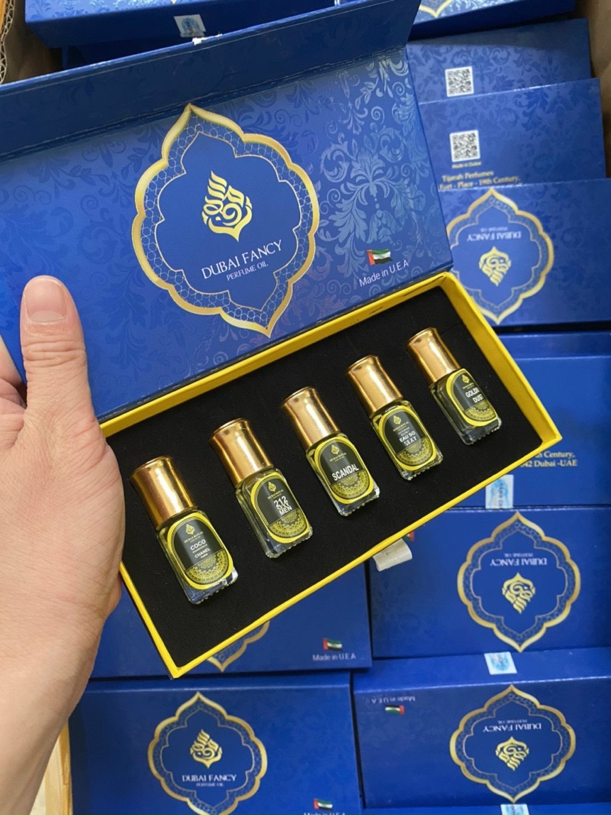 Set 5 chai  nước hoa dubai