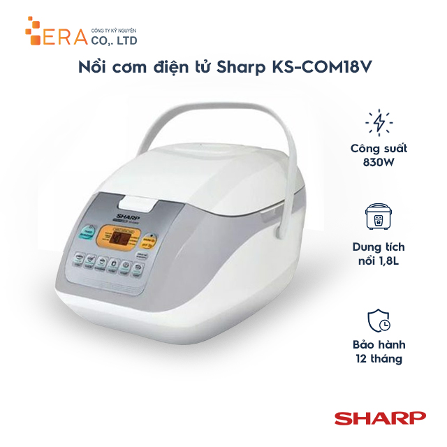 Nồi cơm điện tử Sharp KS-COM18V