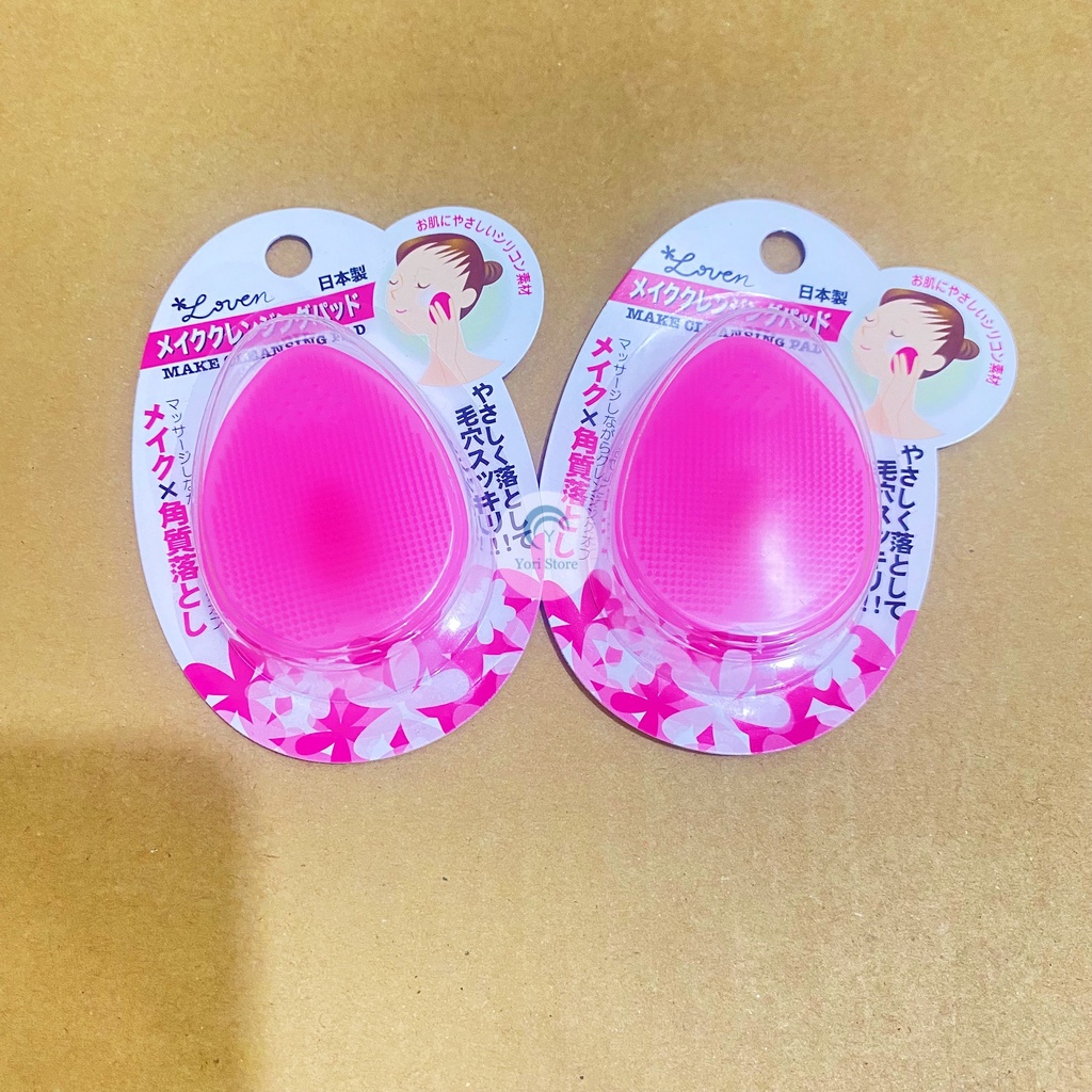 Miếng Rửa Mặt Silicon Seiwapro Loven Make Cleansing Pad Nhật Bản