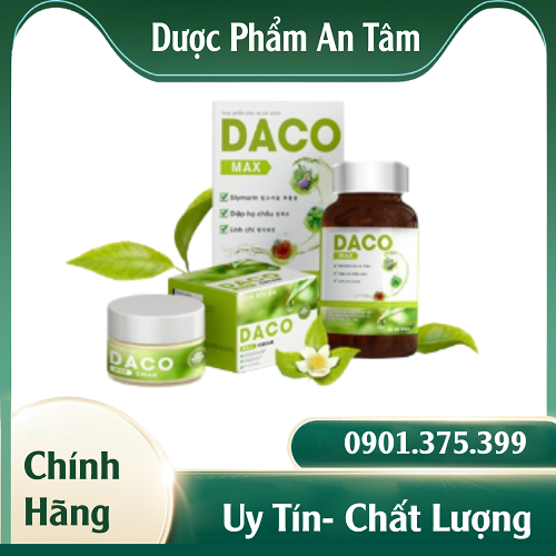 Kem bôi da liễu Daco Max hỗ trợ viêm da cơ địa, nấm ngứa, vảy nến, dị ứng, giảm ngứa nhanh - 20g