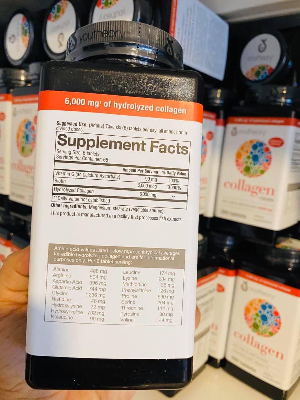 Collagen Youtheory 390 viên Mỹ