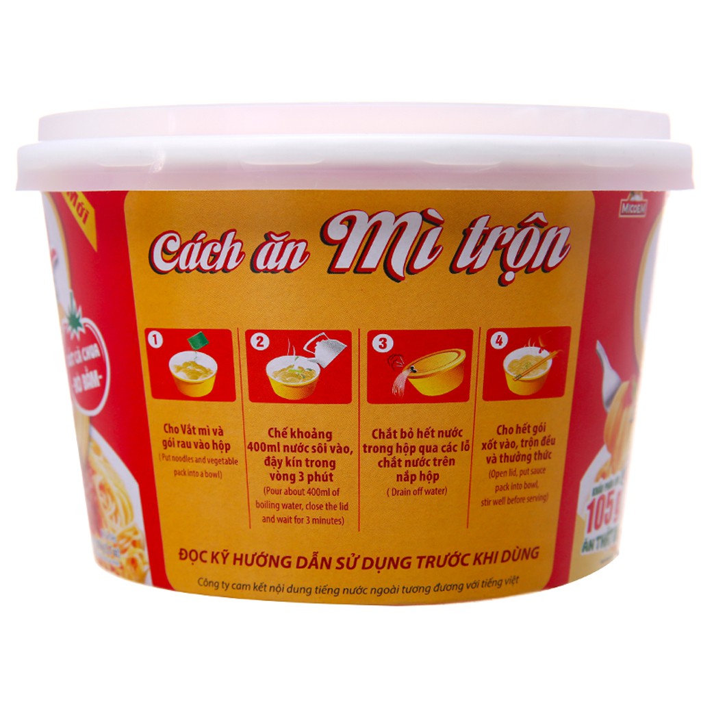 Mì trộn Cung Đình Kool Spaghetti Bát 105g