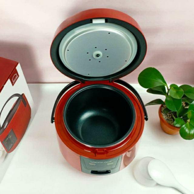 Nồi Cơm Điện Mini Dung Tích 1 lít Màu Đỏ Lock&Lock EJR431 (cam kết hàng chuẩn, y hình)