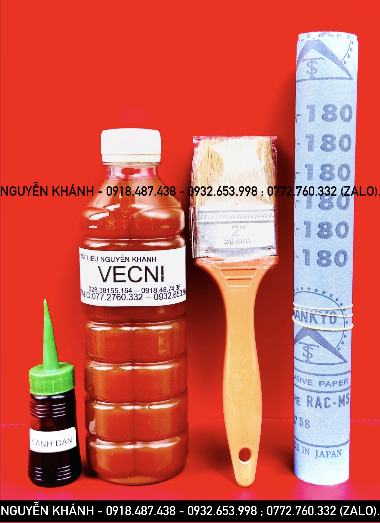 Combo vecni đánh bóng gỗ và màu ( cánh gián , vàng ,đen,đỏ,cam,xanh dương, xanh lá)