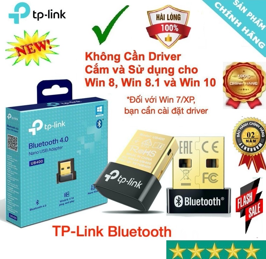 Tp-link bluetooth 4.0 bộ chuyển đổi usb nano - ub400 - hàng chính hãng