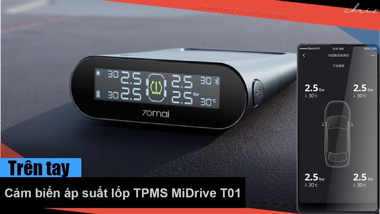 Cảm biến áp suất lốp 70mai