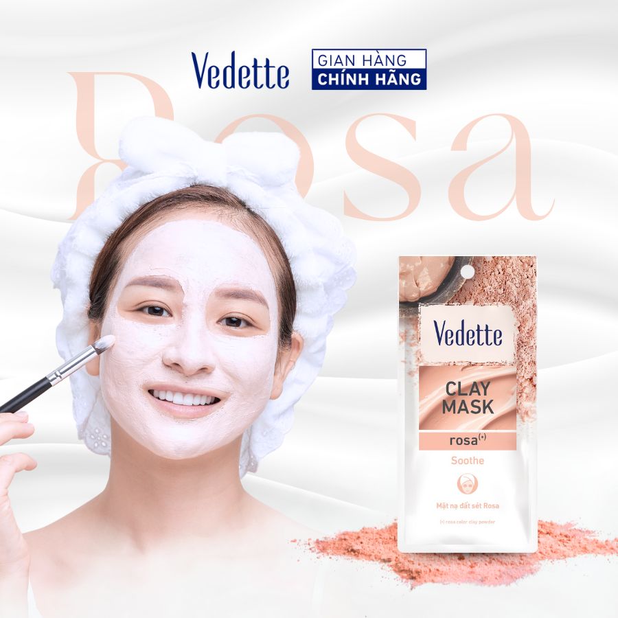 Mặt nạ đất sét Vedette Rosa 12g
