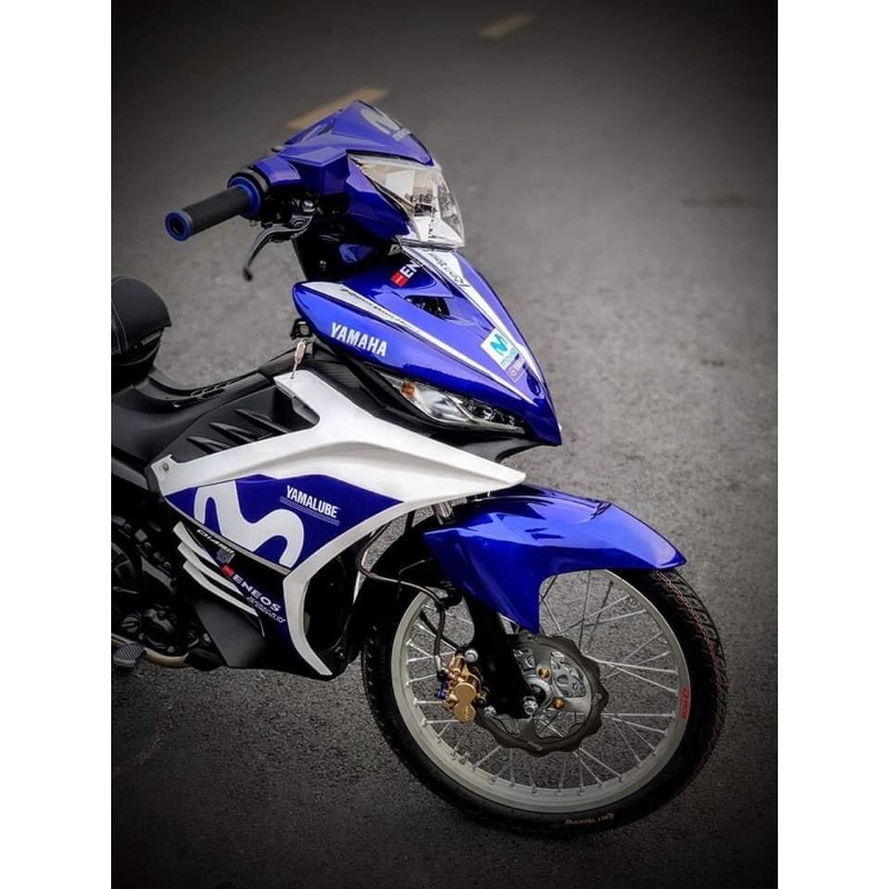Tem rời Exciter 135 Movistar Xanh trắng