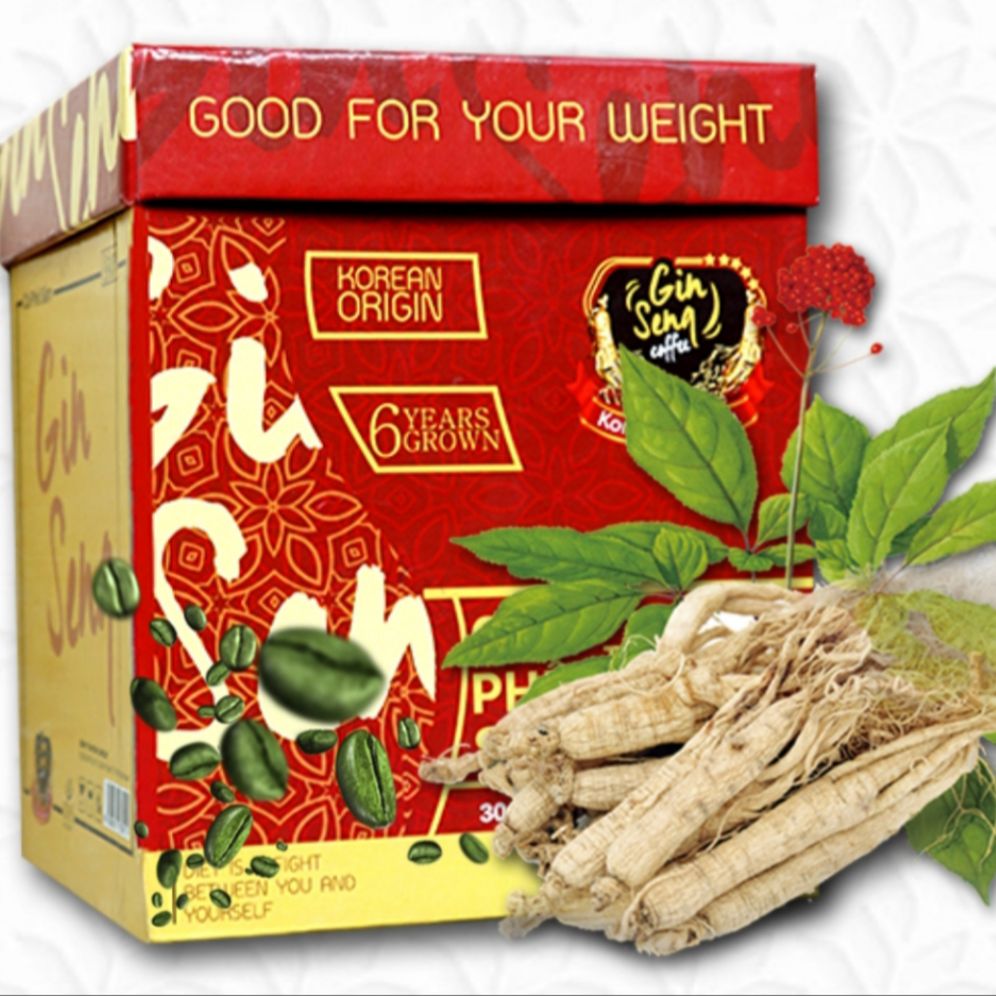 CÀ PHÊ SÂM GINSENG (GIẢM CÂN, ĐẸP DA, GIỮ DÁNG) (1 HỘP 30 GÓI)