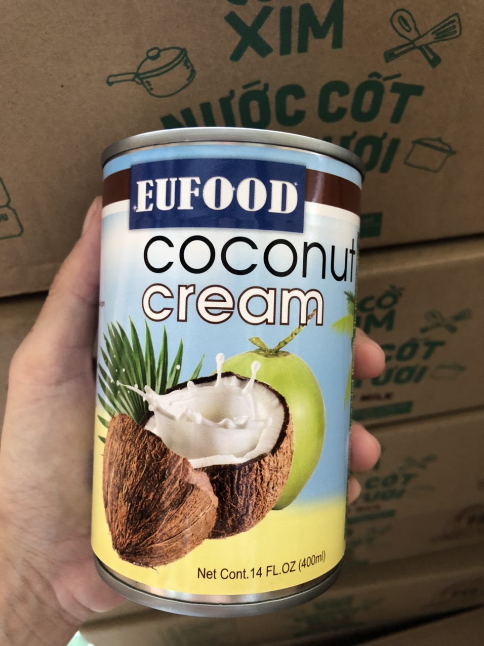 NƯỚC CỐT DỪA EUFOOD VÀ WONDERFAM LON  (400gram)