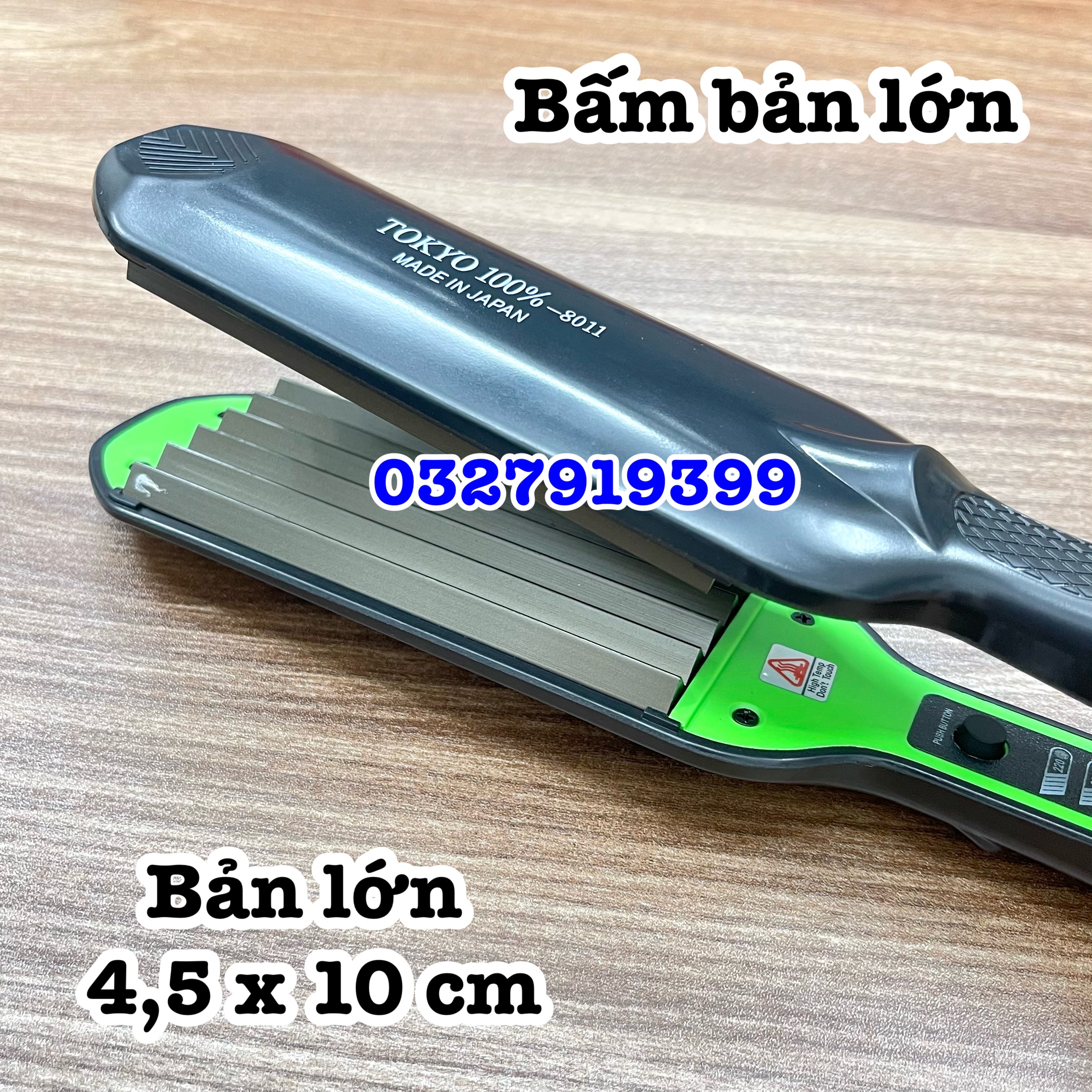 Tokyo Large Hair Straightener Tokyo 8011, High Quality, Ceramic-Coated Alloy Material, Anti-Damage to Hair, 5 Heat Adjustment Levels, 140-220 Degrees, Safe for Hair