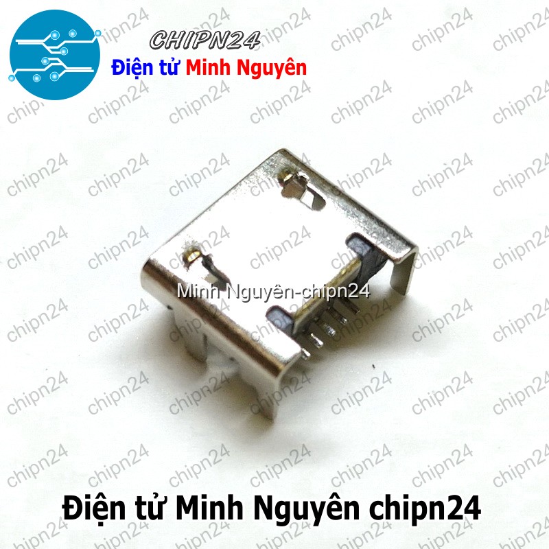 [4 cái] (K148) Đầu Micro USB V3 (Đầu Jack USB Hàn Board) - HH004876