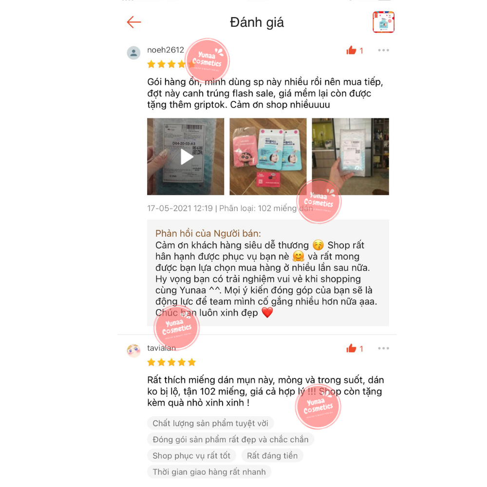 [HCM][Mẫu mới 102 miếng] Miếng Dán Mụn Olive Young Careplus spot patch - Yunaa Cosmetics