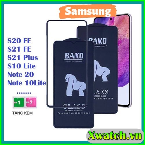 Cường lực baiko full màn samsung galaxy note 20 note 10 lite s10 lite s20 fe s21 fe