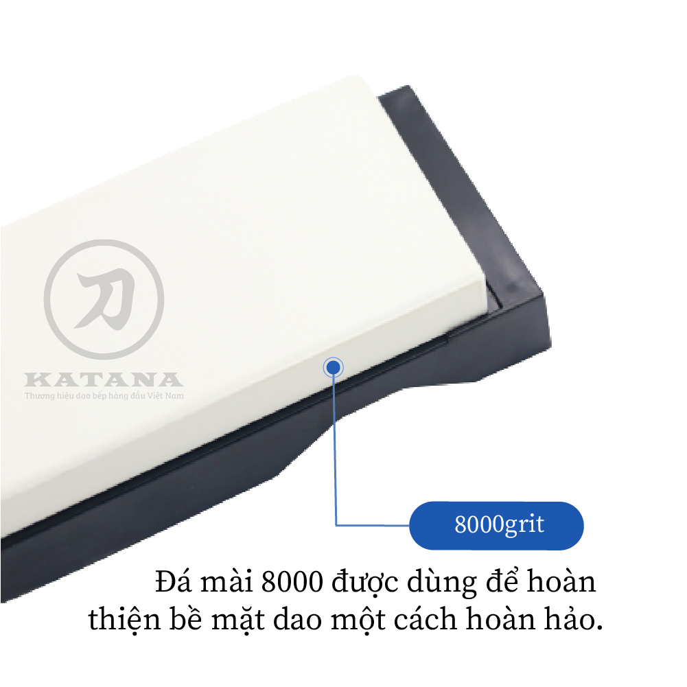 Đá mài tinh Naniwa độ mịn #8000 (có đế) (185x65x15mm)