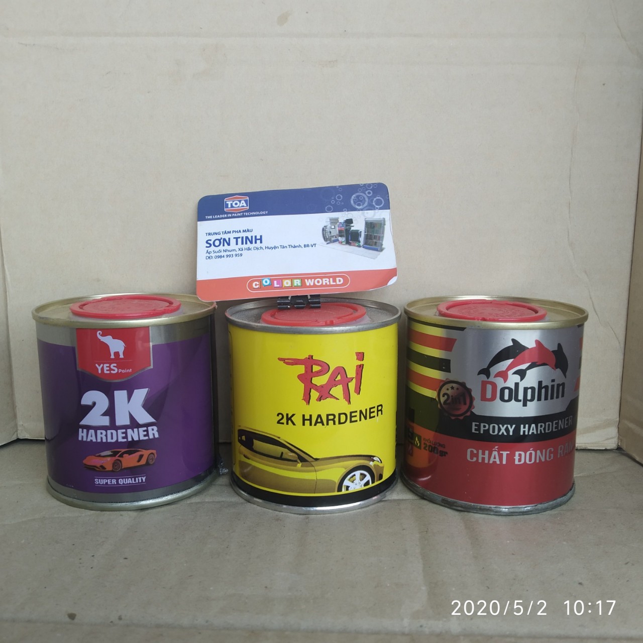 Chất đóng rắn Lon Dolphin , Yes , Rai 200gr - 1 lon dành cho sơn 2 thành phần