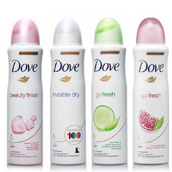 Xịt khử mùi Dove 150ml - ORIGINAL