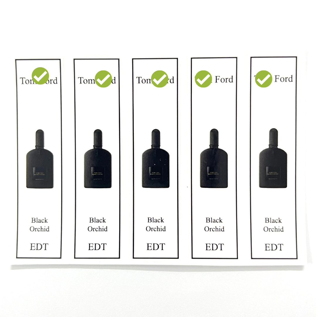 [HCMC] combo 10 tomford perfume bottle sticker for full range extract bottle