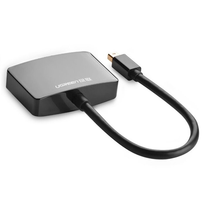 DÂY CHUYỂN ĐỔI UGREEN 10439 MINI DISPLAYPORT TO HDMI+ VGA