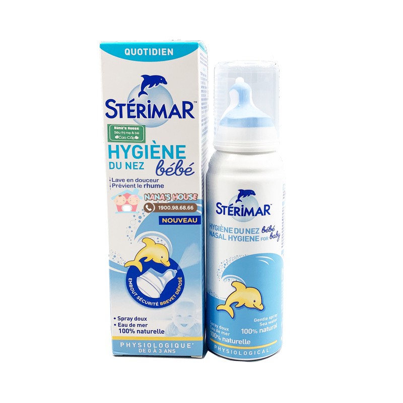 Chai Xịt Mũi Muối Biển Sterimar Dành Cho Trẻ Em (Chai 50ml)
