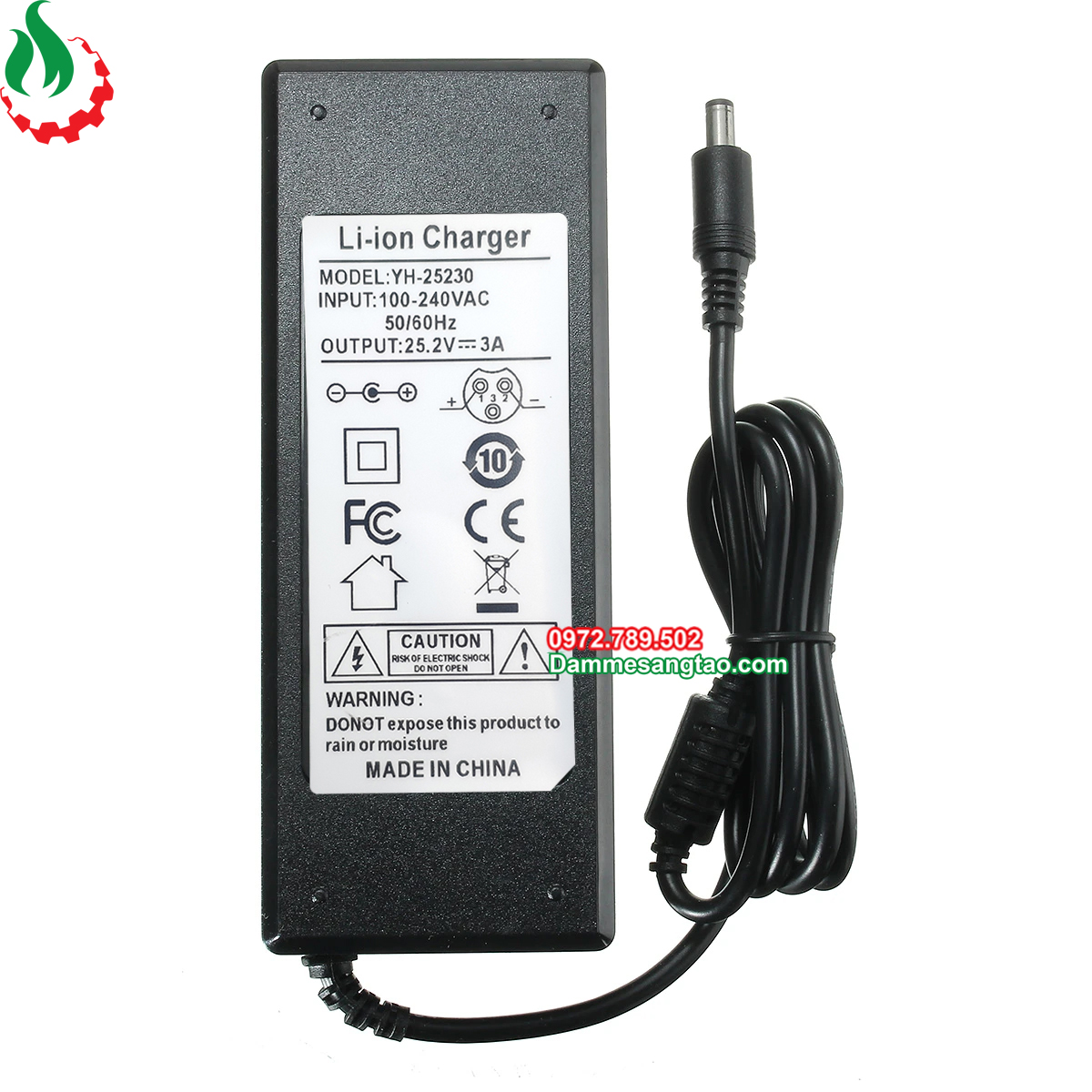 Sạc 6s 25.2v 3a dùng cho pin li-ion 3.7v