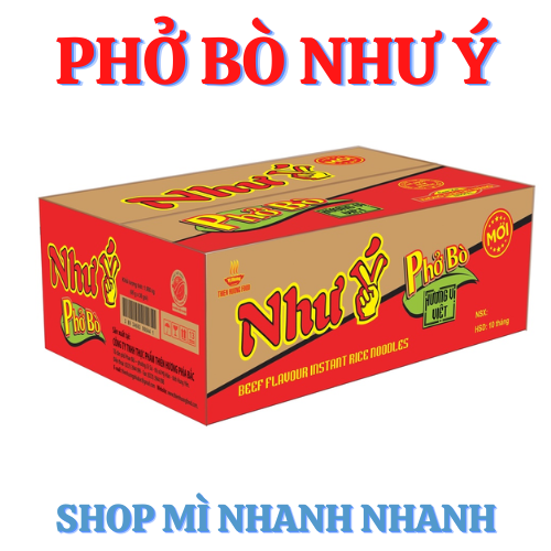 Thùng 30 gói Phở Bò Như Ý 65gr