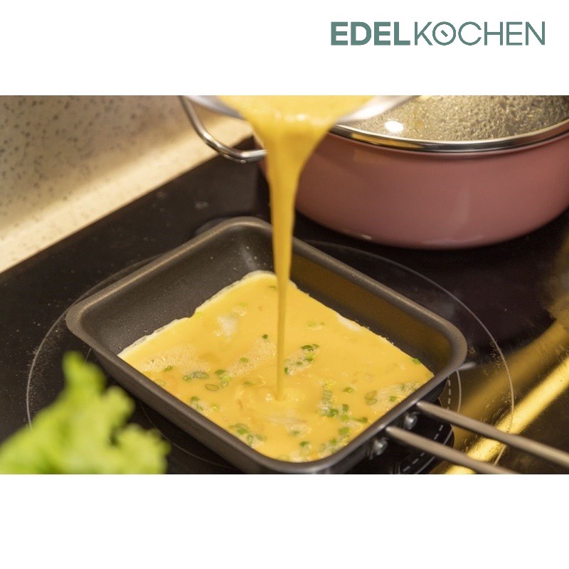 [HCM]Chảo Vuông Edelkochen Kyoza 3 lớp size 18cm
