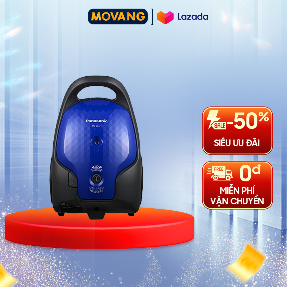 - máy hút bụi panasonic mc-cg371an46 - công suất: 1600w - loại sản phẩm: túi chứa bụi