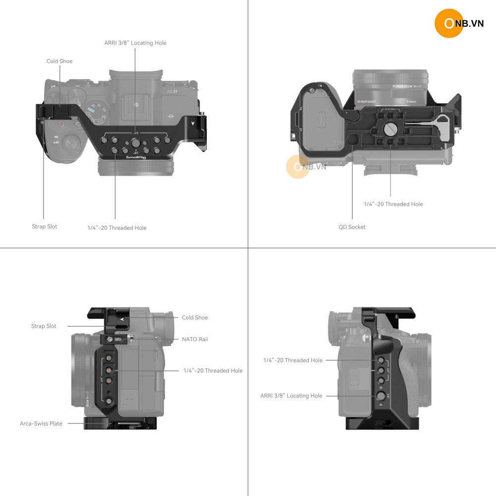 SmallRig Cage Sony Alpha a74 a7r5 a7s3 a7r4 a1 3667b new 2025
