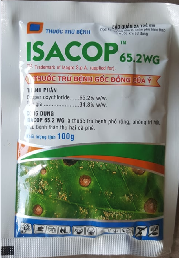 ISACOP- THUỐC TRỪ BỆNH GỐC ĐỒNG CỦA Ý - gói 100g
