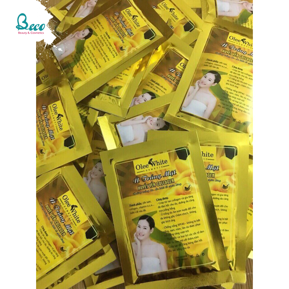 Mặt Nạ Ủ Trắng Huyết Yến Collagen