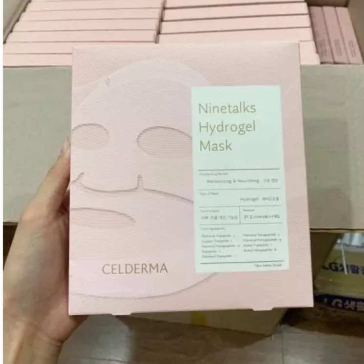 Mặt Nạ Thạch Sinh Học Celderma Ninetalks Hydrogel Mask - Hồng